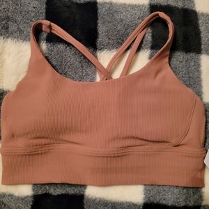 Lululemon Energy Bra Longline Ribbed Medium Support B-D Cups